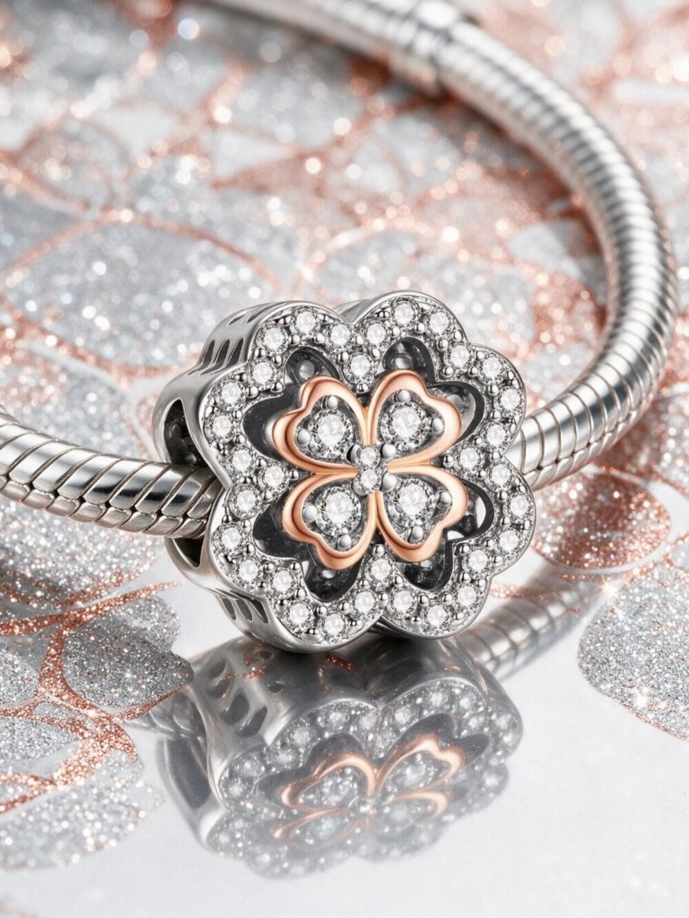 Four-Leaf Clover Charm